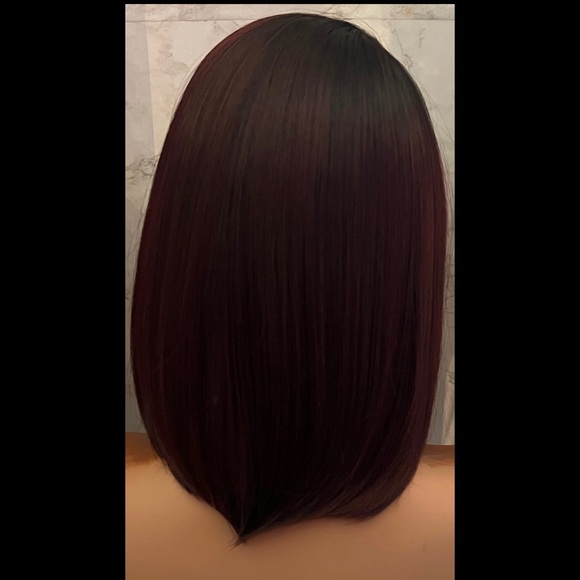 Human Hair blended lace front wig